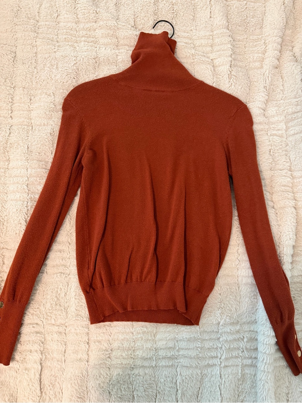 Love Tree Rust Turtleneck Long-Sleeve Top